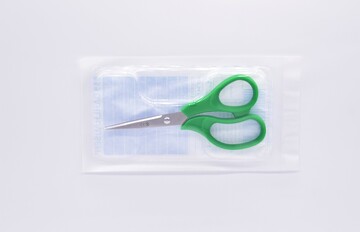 Schere steril Einmalschere Dahlhausen gerade spitz-spitz 138 mm