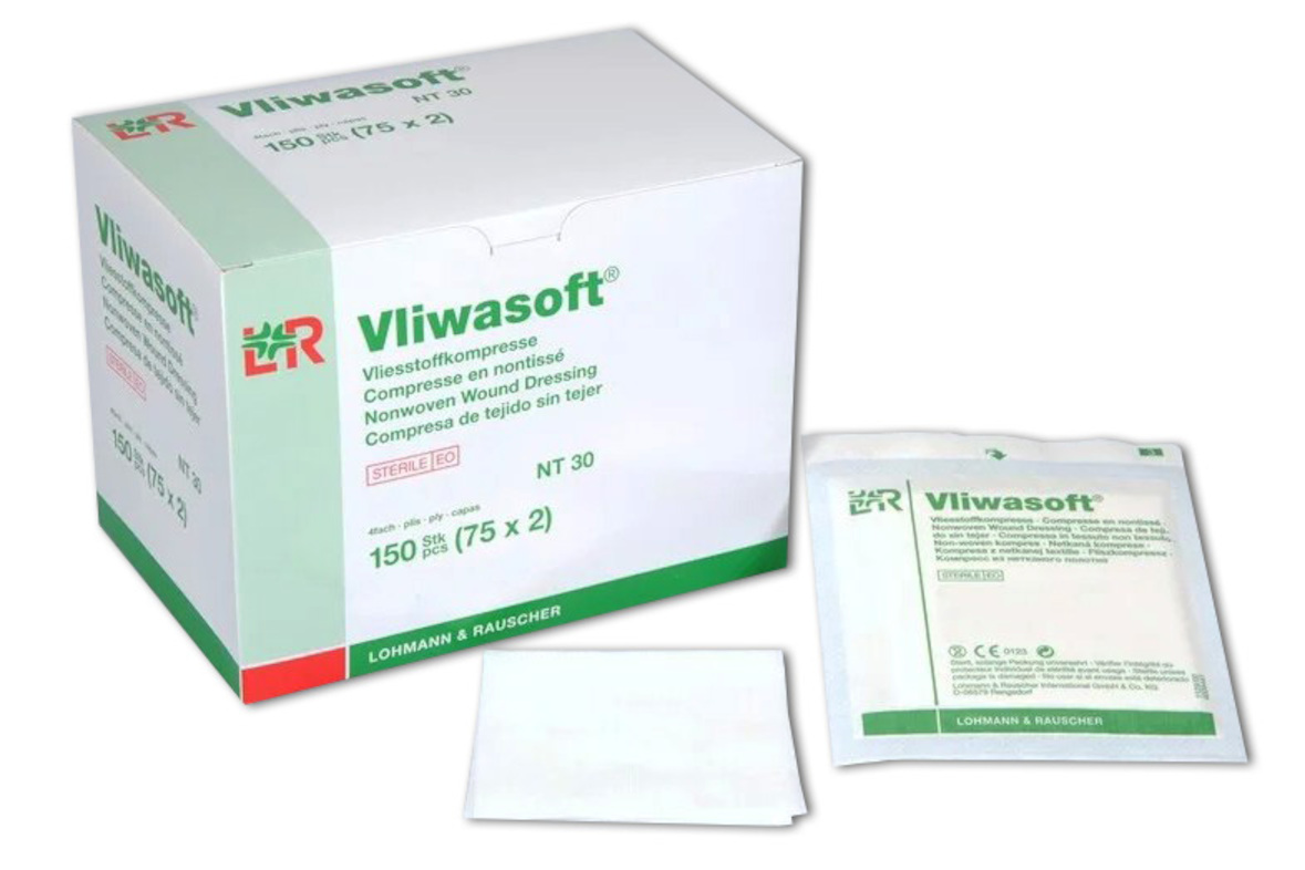 Vliwasoft Vliesstoffkompresse steril