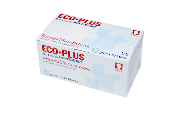ECO- Einmal Mundschutz 3-lagig mit Gummizug 50 Stück