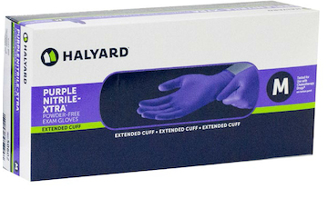 HALYARD "Purple Nitrile-XTRA" Einmal-Untersuchungshandschuhe, lila á 50 Stück