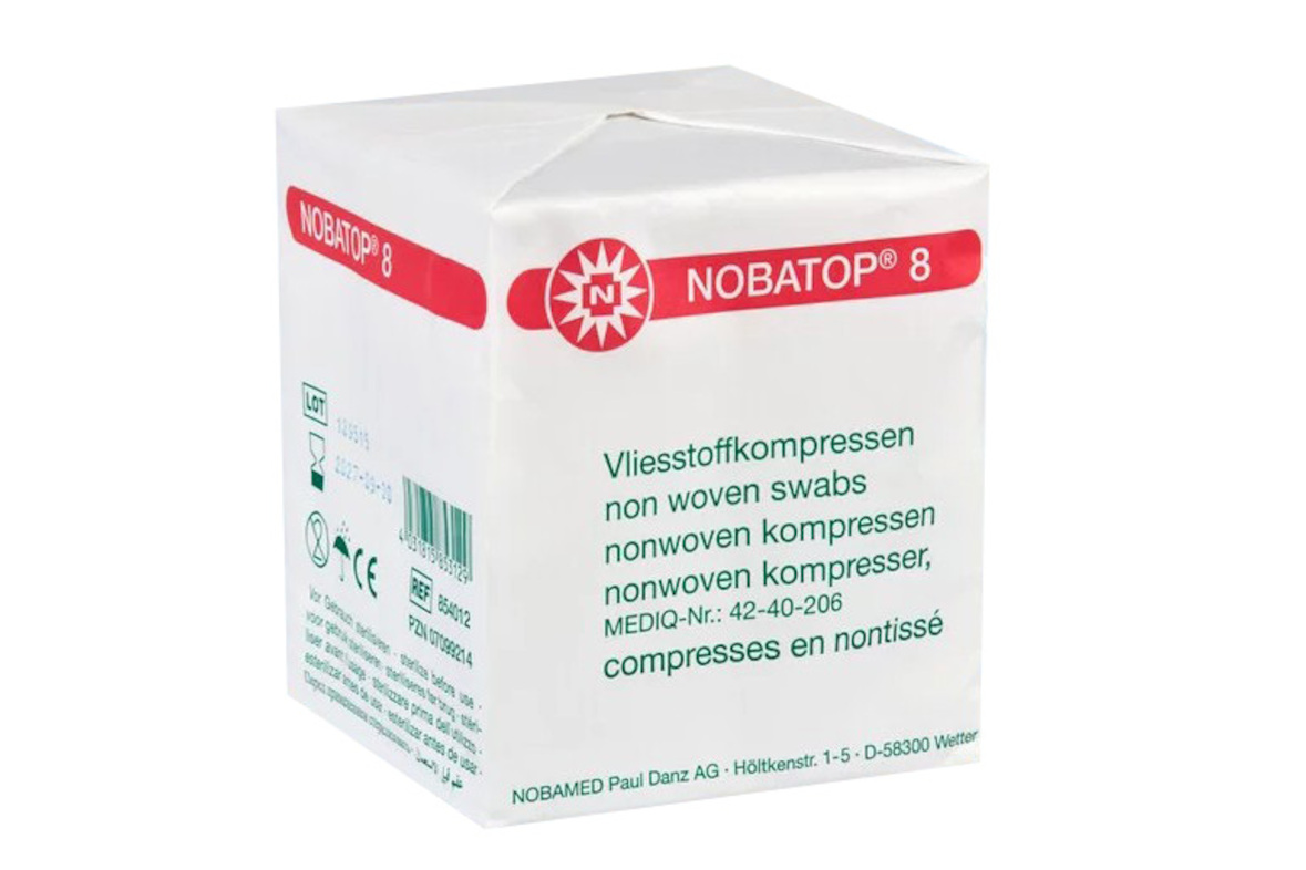 NOBATOP® 8 Vliesstoffkompresse à 100 Stück