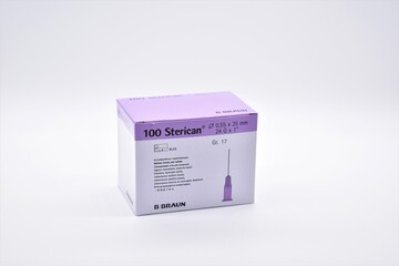 B. Braun Sterican Einmalkanüle / Injektionskanüle, 24G, 0,55x25, 100 Stück
