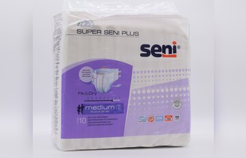 Super Seni Plus Inkontinenzhose Windel für Erwachsene Medium Gr. 2 10 Stück