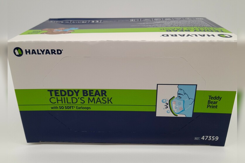 Teddybär Kindermaske mit SO SOFT* Ohrenschlaufen