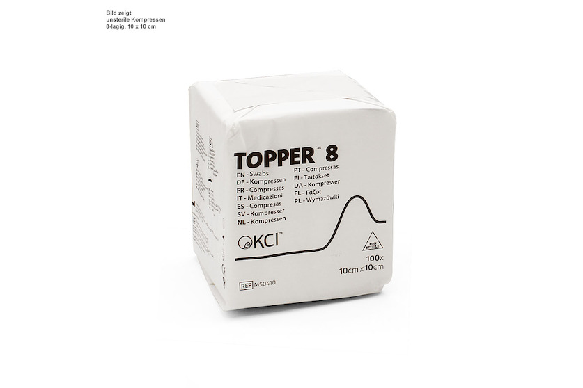 TOPPER® 8 Kompressen unsteril 10 x 10 cm