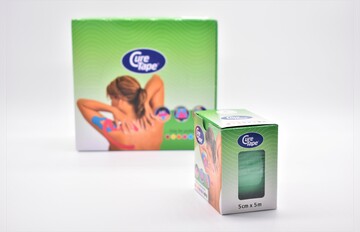 CureTape®Kinesiologie Tape für Sport & Medizin, Rolle 5cm x 5m grün