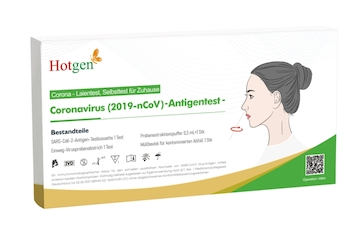 Corona-Schnelltest - Hotgen Antigen Test (Nasentest/ vorderer Nasenraum)