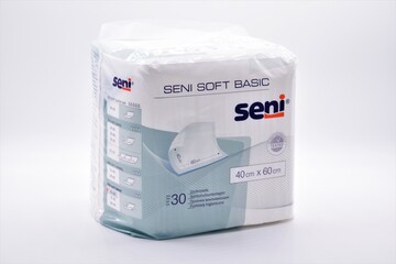 Seni Soft Basic Bettschutzunterlagen Krankenunterlagen Inkontinenz 40x60 cm 30 Stück