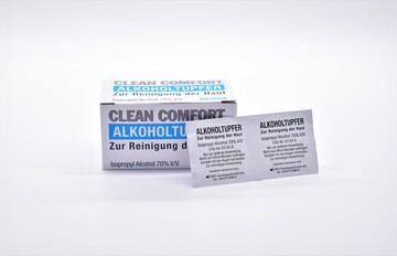 CLEAN COMFORT Alkoholtupfer 100 Stück