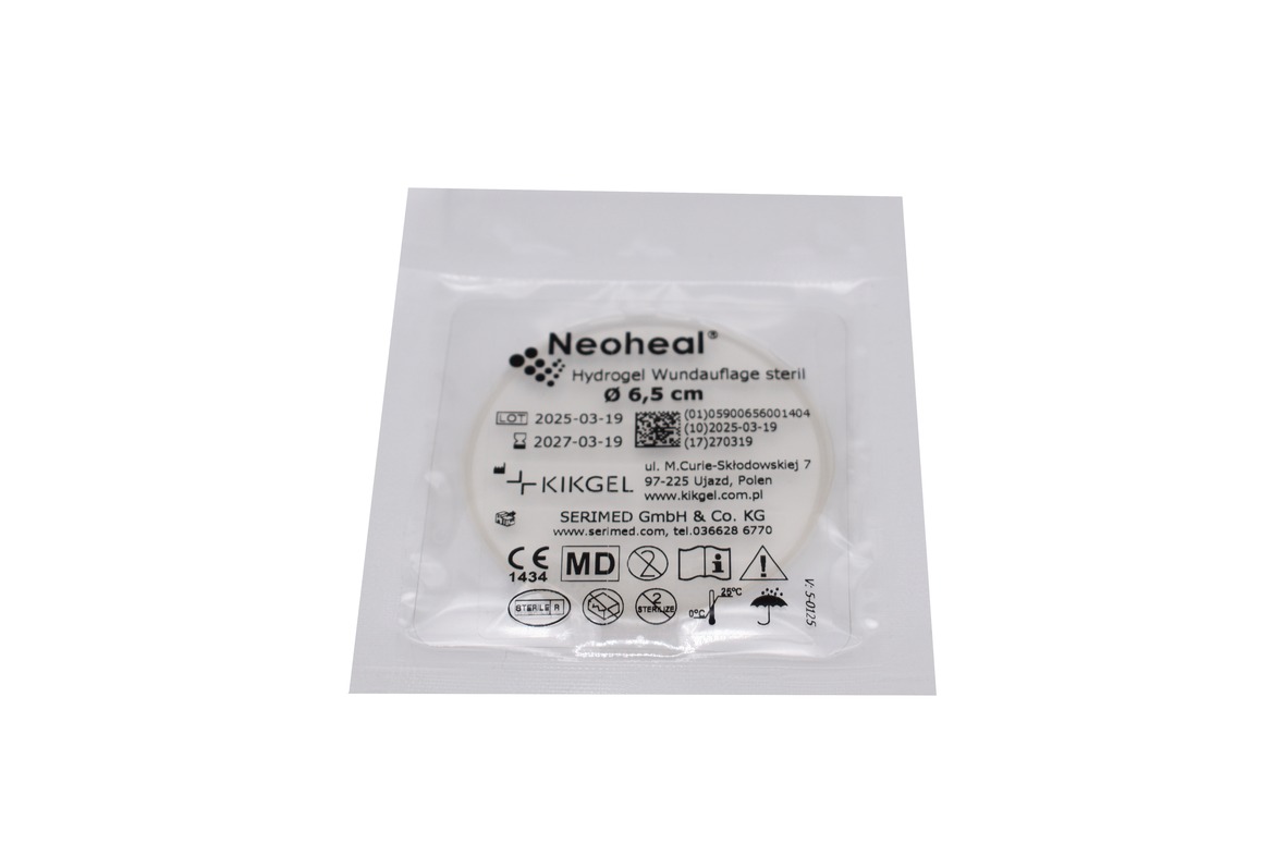 Hydrogel-Wundauflage NEOHEAL rund