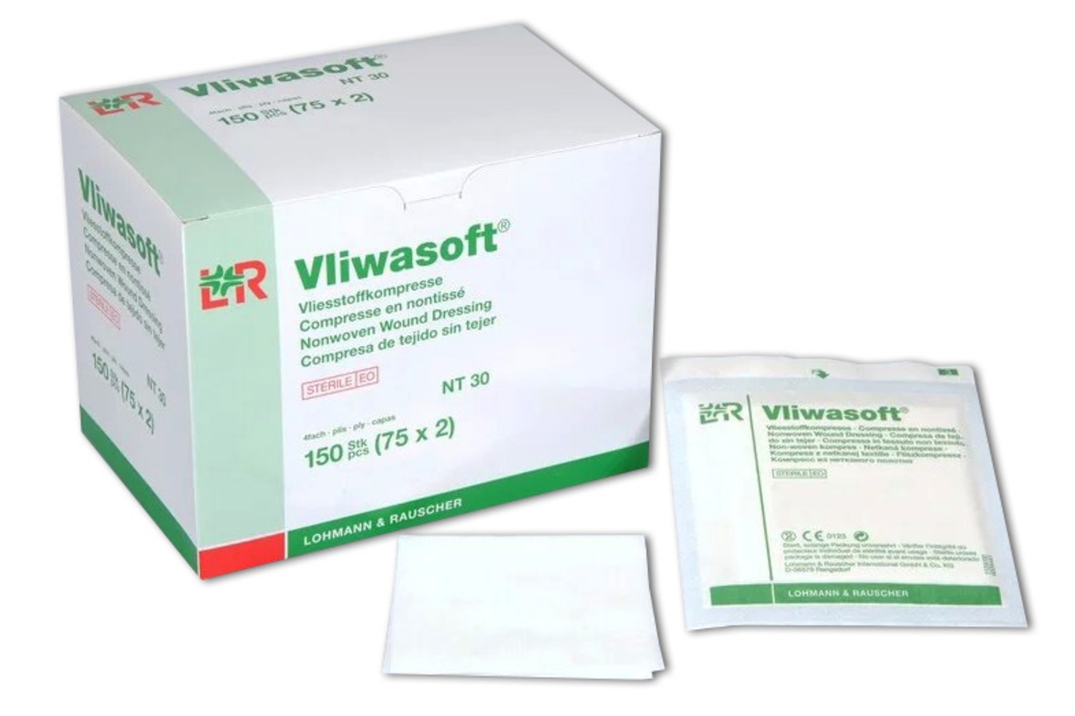 Vliwasoft Vliesstoffkompresse steril