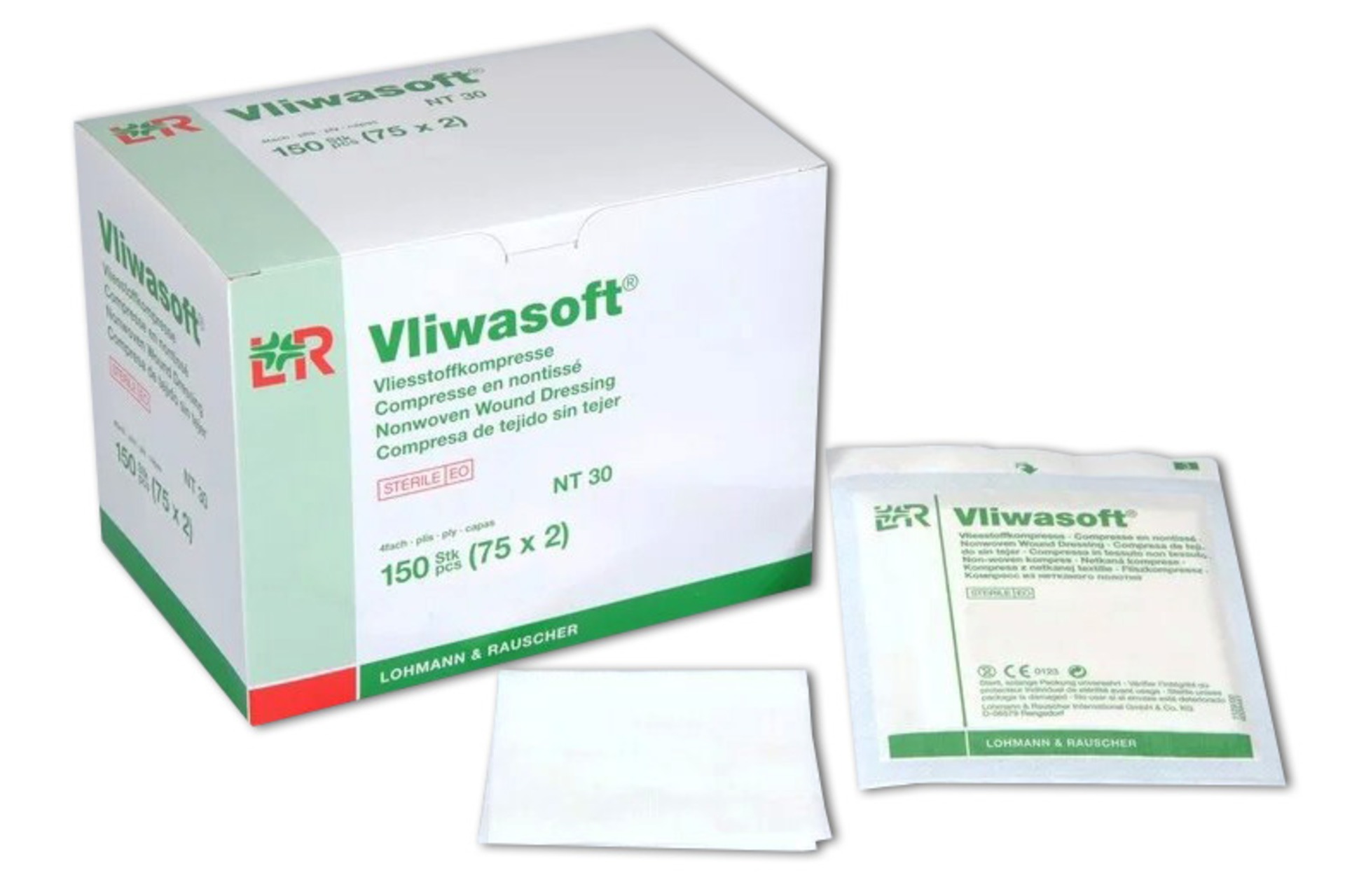 Vliwasoft Vliesstoffkompresse steril