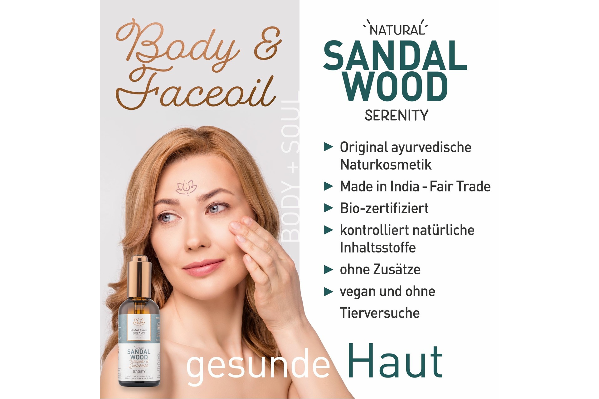 Ayurveda Körper- und Gesichtsöl Sandelholz - Serenity