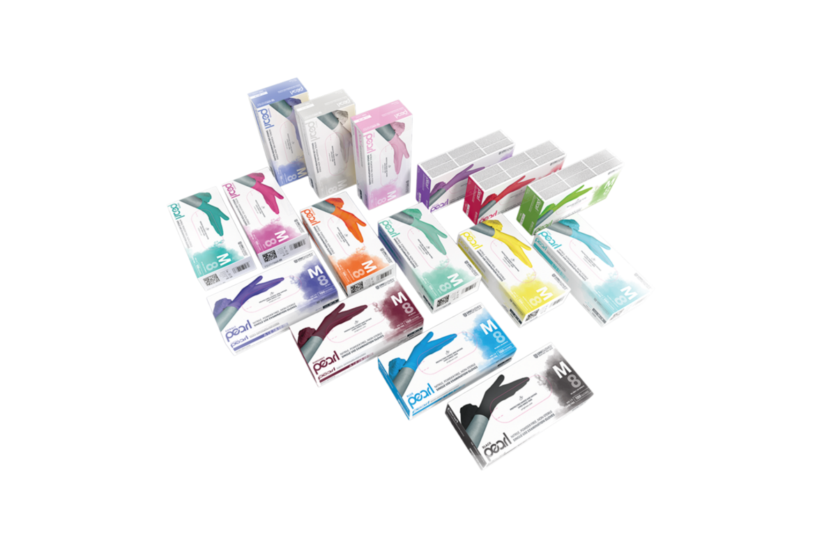 Unigloves PINK PEARL® Einweg-Untersuchungshandschuhe aus Nitril