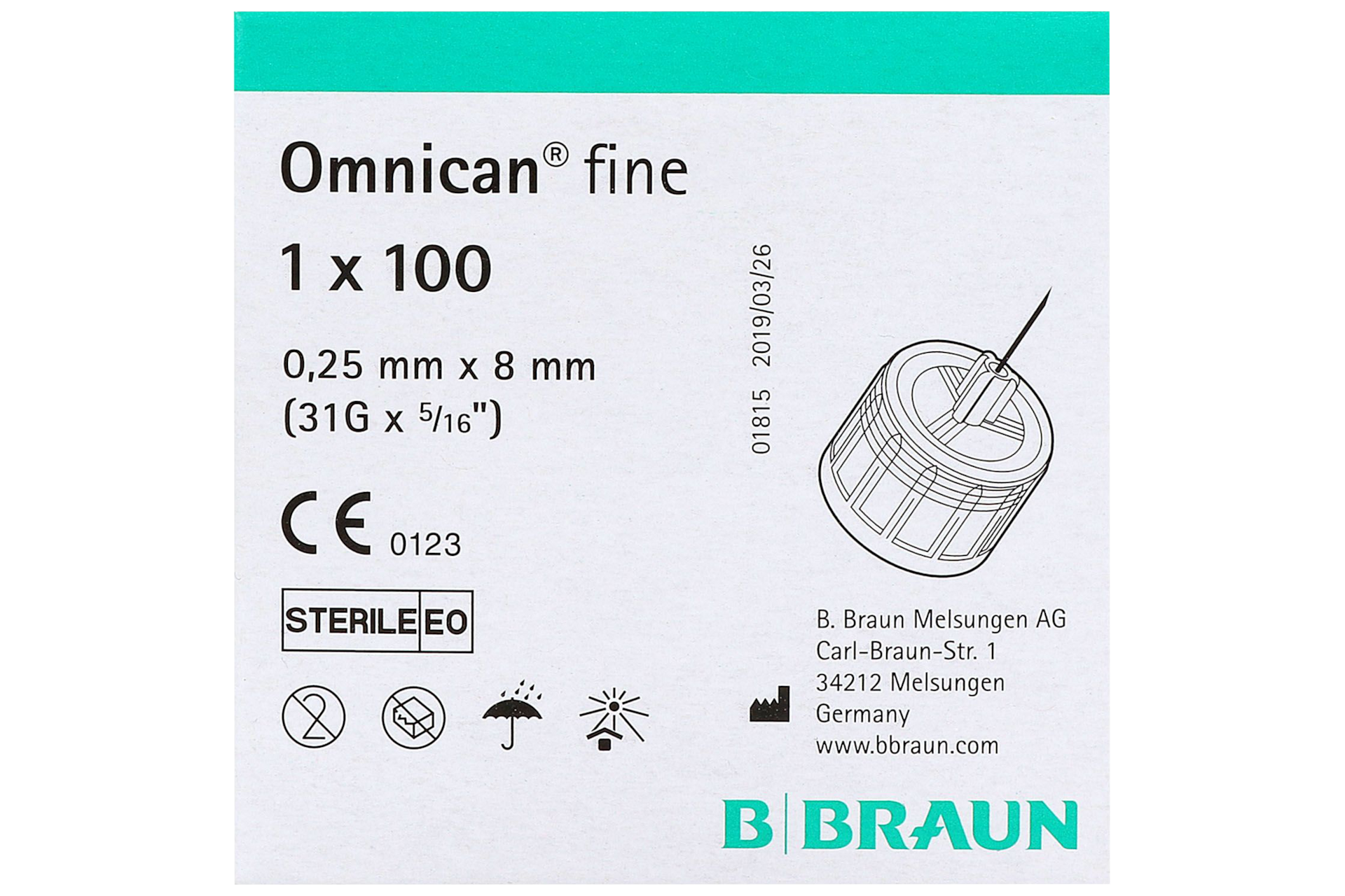 Omnican fine 31G 0,25 x 8mm
