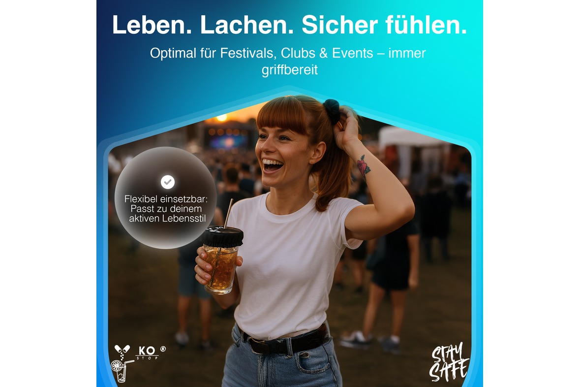 Getränkeschutz Haarband 4 in 1