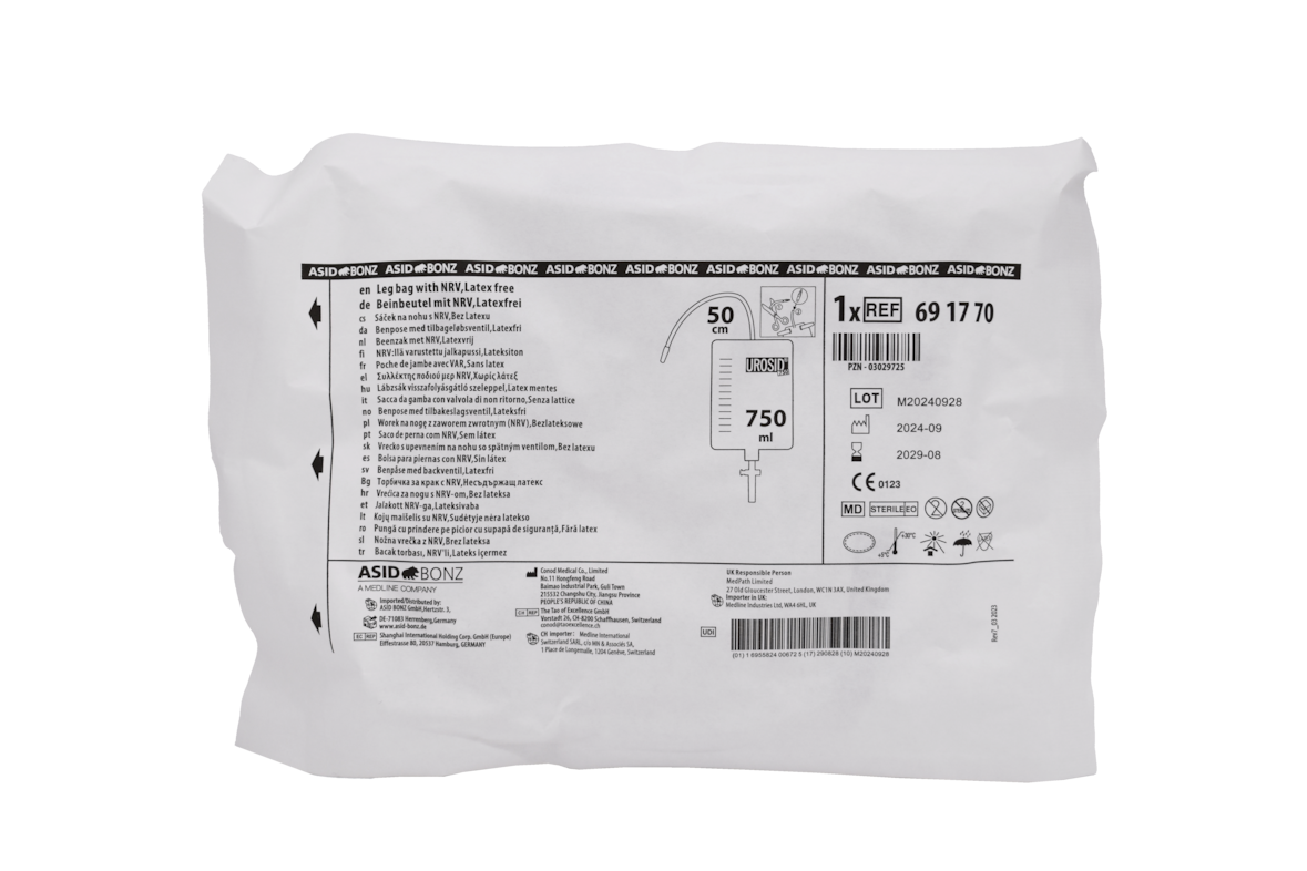 Urosid Einkammer Beinbeutel 750 ml