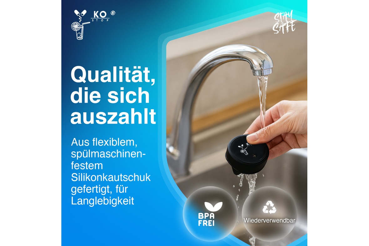 Getränkeschutzabdeckung mehrweg 5er Pack