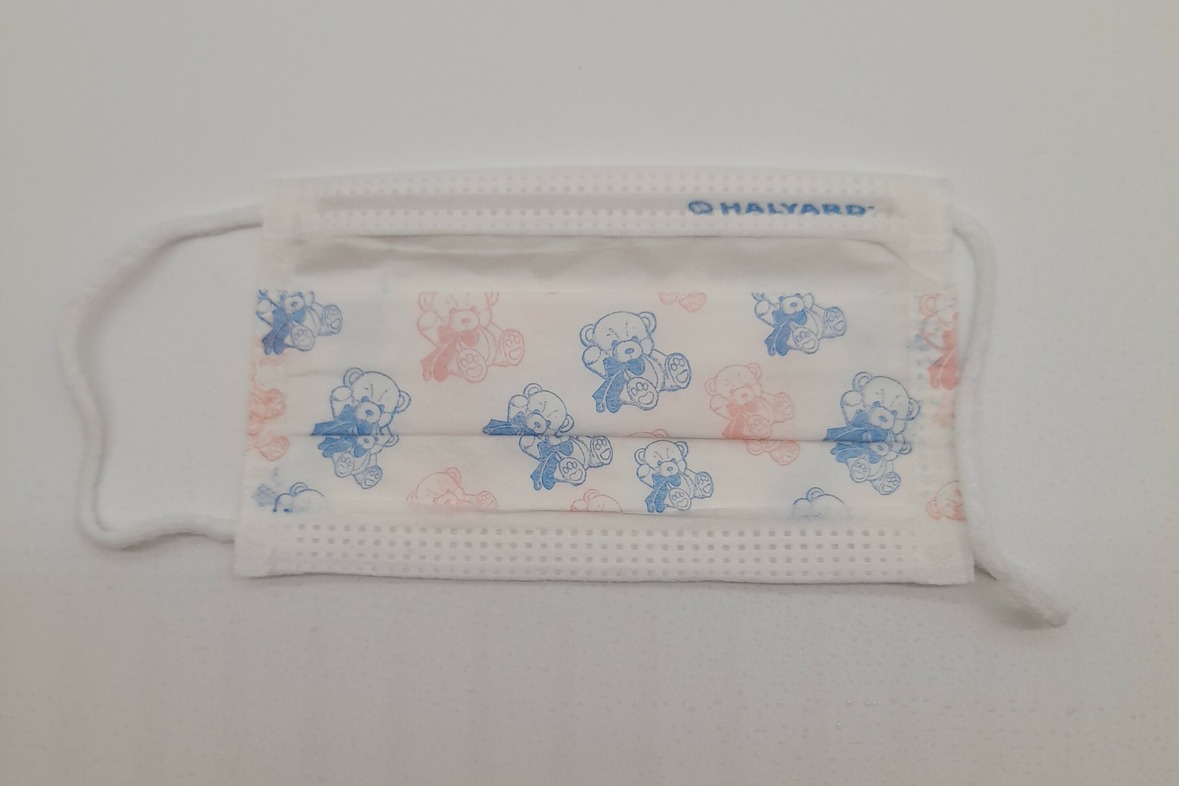 Teddybär Kindermaske mit SO SOFT* Ohrenschlaufen