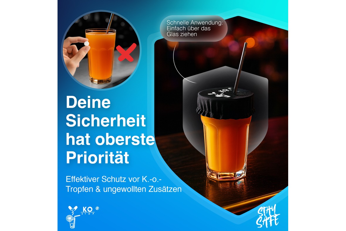 Getränkeschutz Haarband 4 in 1