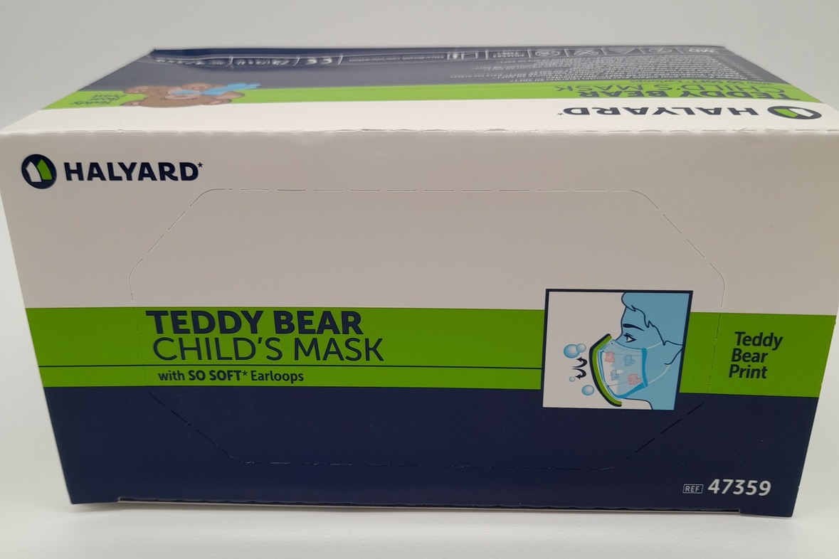 Teddybär Kindermaske mit SO SOFT* Ohrenschlaufen