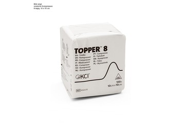 TOPPER® 8 Kompressen unsteril 10 x 10 cm