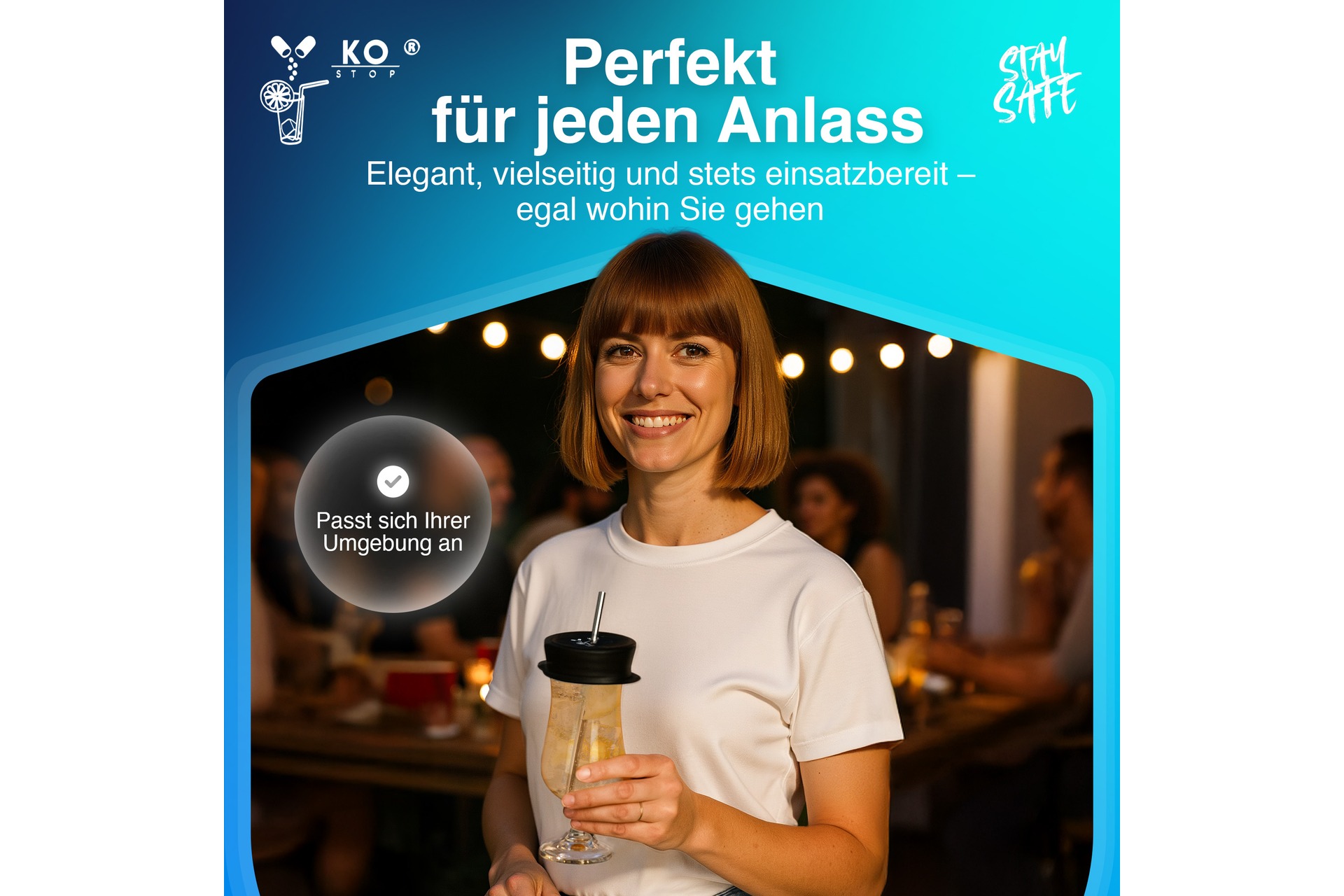 Getränkeschutzabdeckung mehrweg 5er Pack