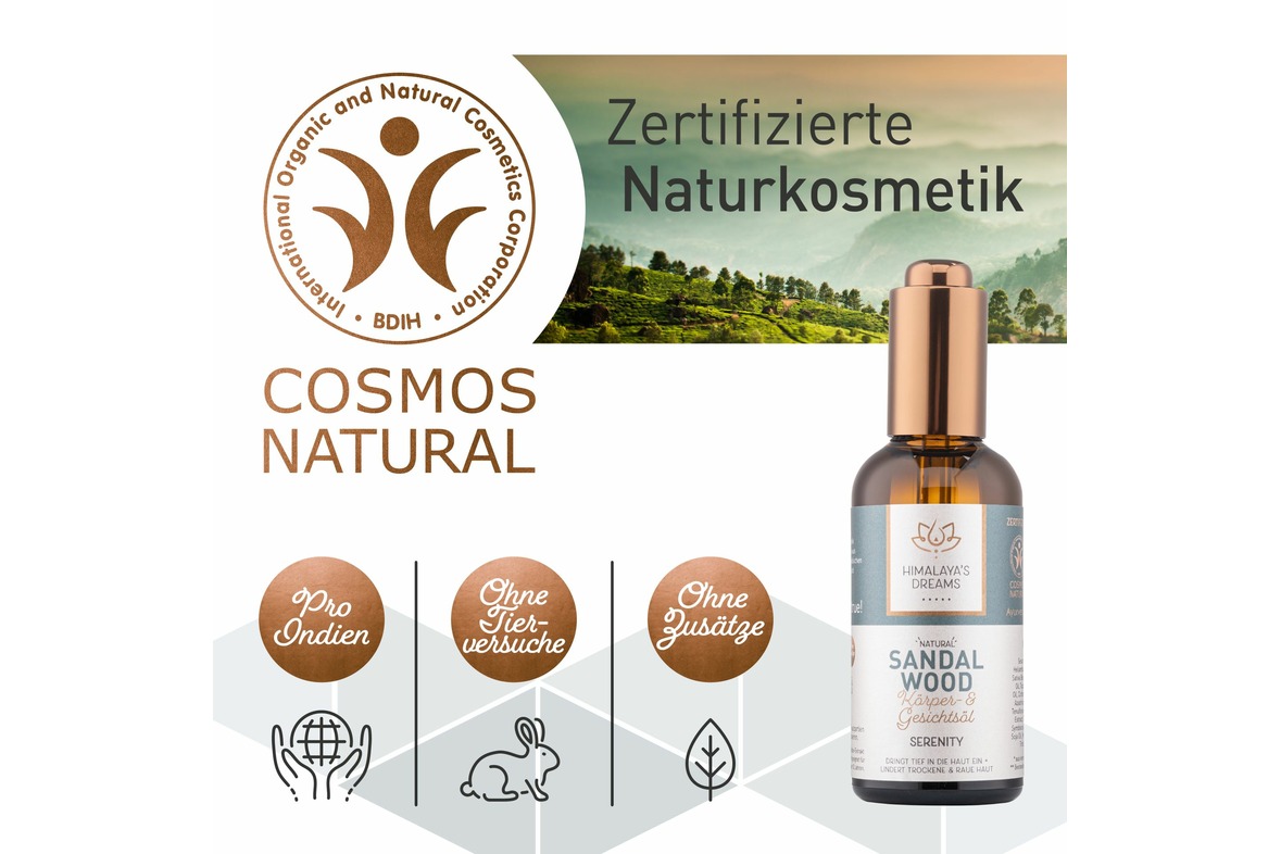 Ayurveda Körper- und Gesichtsöl Sandelholz - Serenity