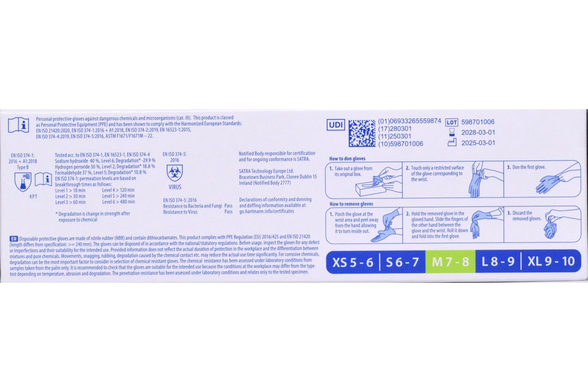 Peha-soft Nitrile Blue Gr.M