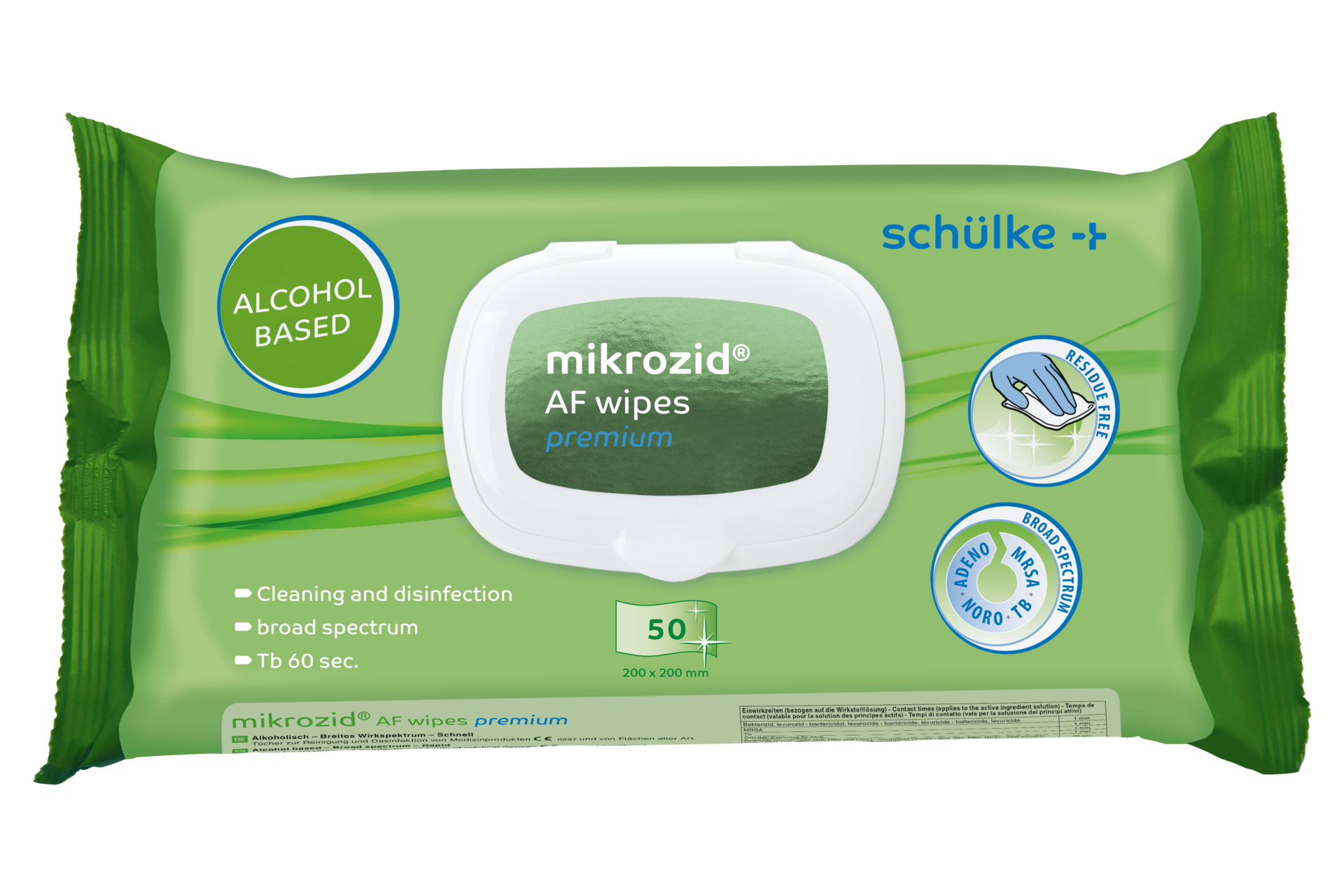 mikrozid® AF wipes premium (50 Stück)