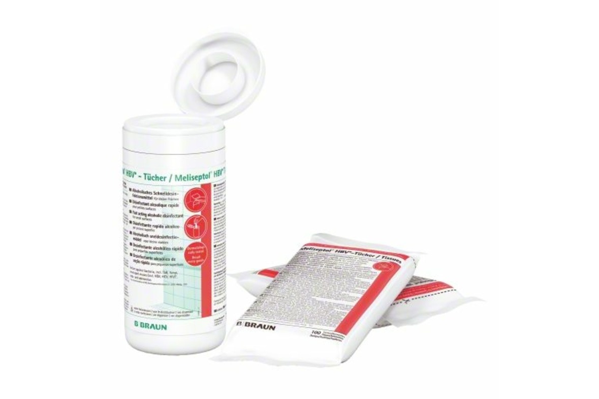 Meliseptol HBV Tücher (Alkoholische Desinfektionstücher)
