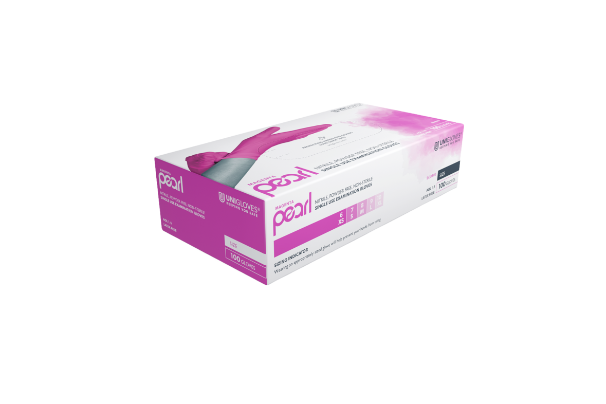 Unigloves MAGENTA PEARL® Untersuchungshandschuhe aus Nitril