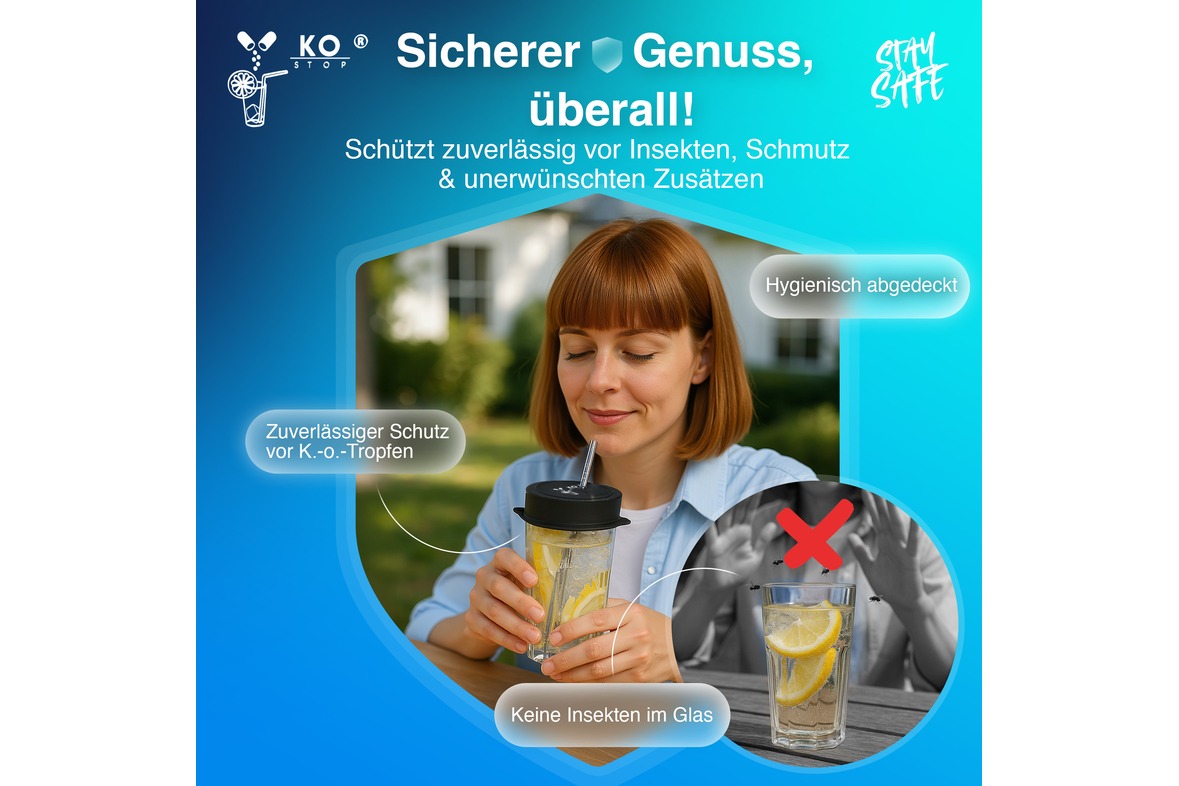 Getränkeschutzabdeckung mehrweg 5er Pack