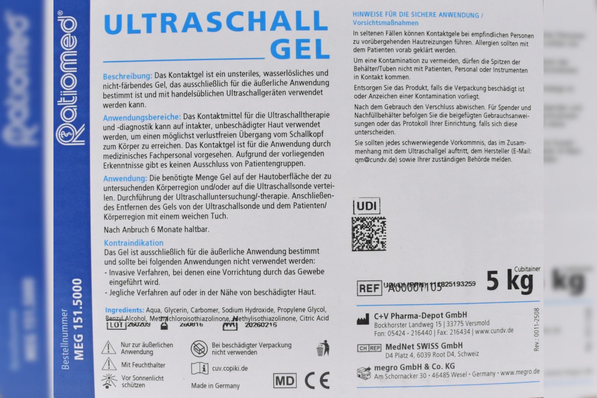 5-Liter-CUBITAINER Ultraschall-Gel