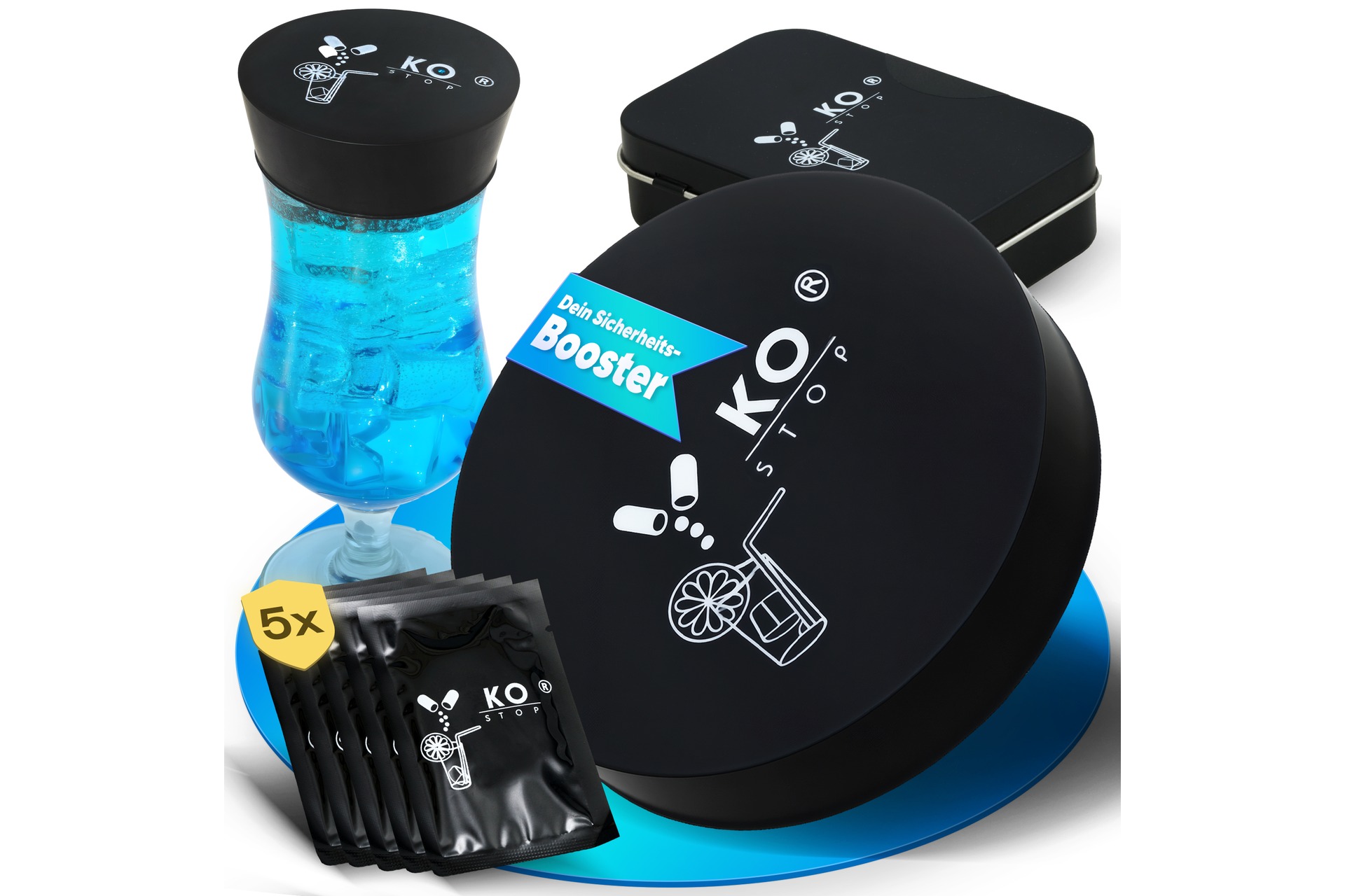 Getränkeschutzabdeckung einweg 5er Pack