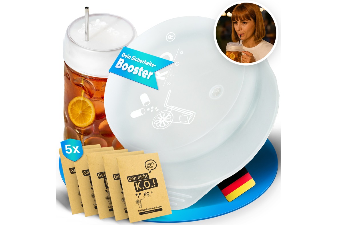 Getränkeschutzabdeckung mehrweg 5er Pack