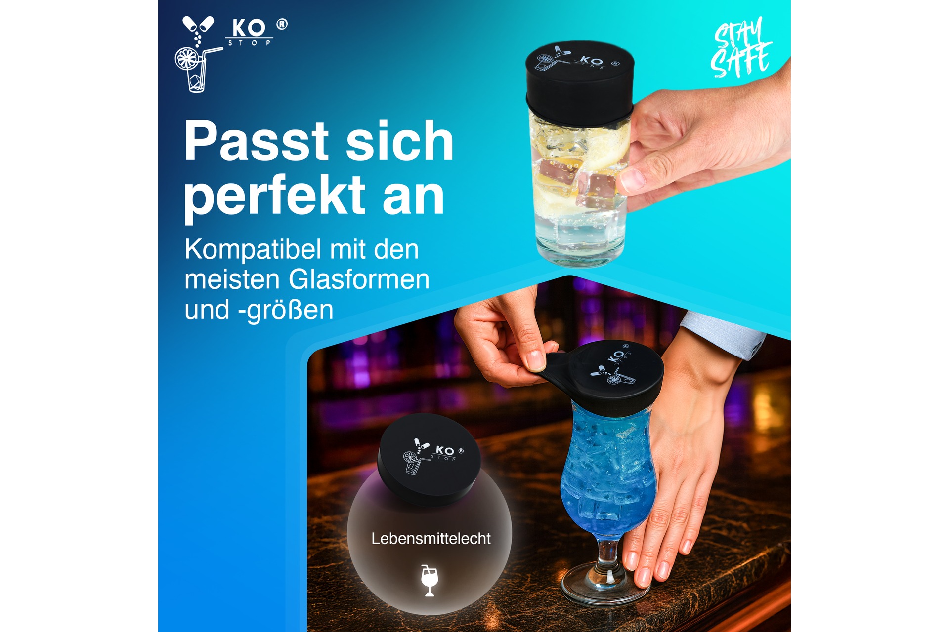 Getränkeschutzabdeckung einweg 5er Pack