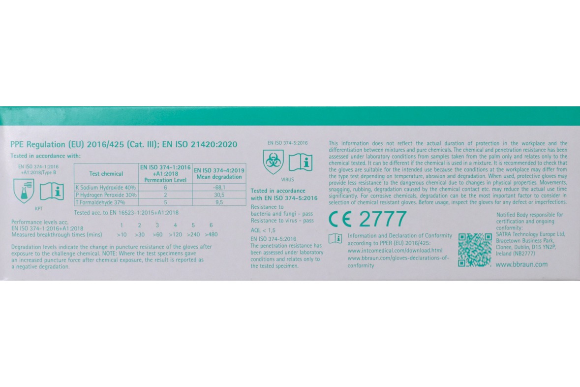 Vasco Nitril sky-blue Handschuhe Gr. L