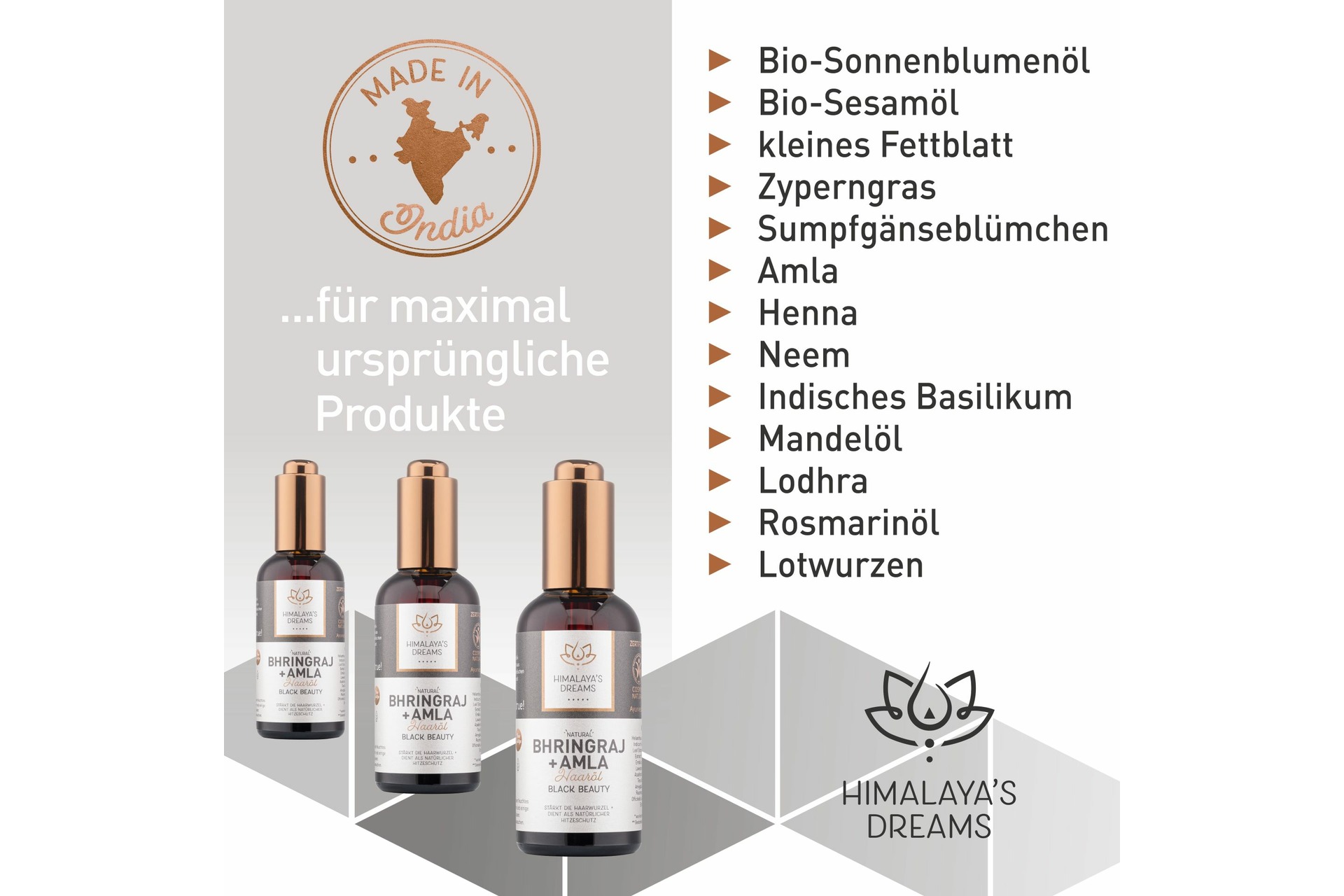 Ayurveda Haaröl Bhringraj & Amla - Black Beauty