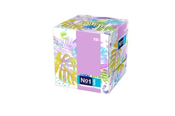 bella No.1 Kosmetiktücher Box Monsteramotiv 2-lagig 72 Stück